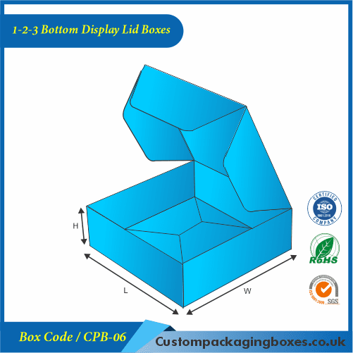 1-2-3 Bottom Display Lid Boxes