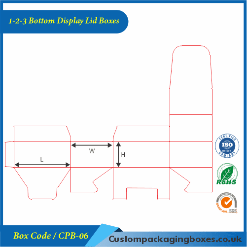 1-2-3 Bottom Display Lid Boxes
