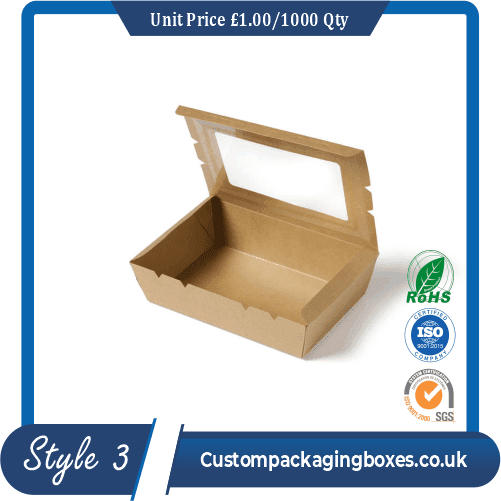 Box with window for food
