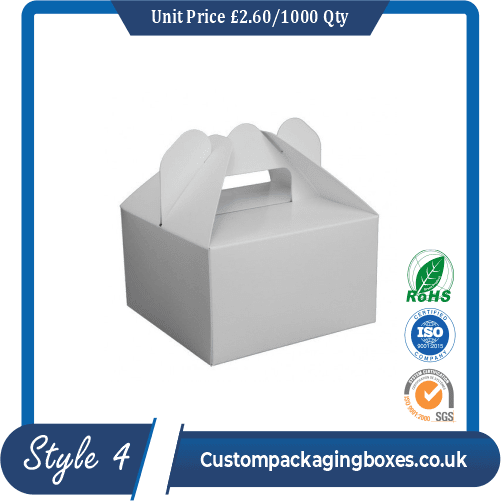 Cake box with handle