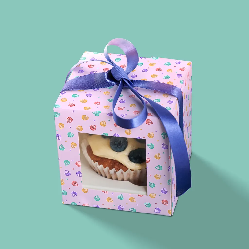 Simple Cupcake Box With Lid