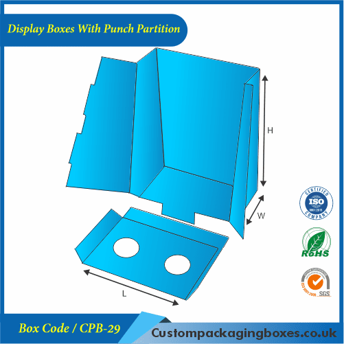 Display Boxes With Punch Partition