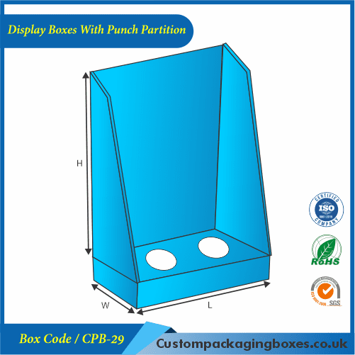 Display Boxes With Punch Partition