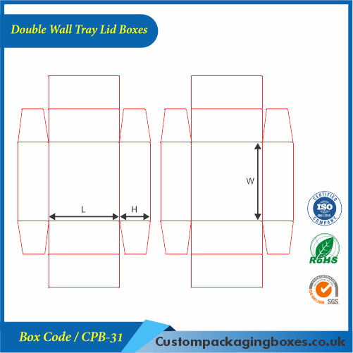 Double Wall Tray Lid Boxes