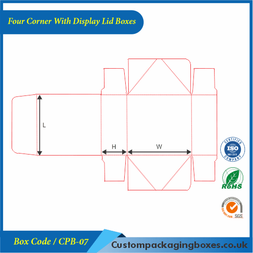 Four Corner With Display Lid Boxes