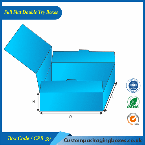Full Flat Double Try Boxes