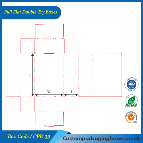 Full Flat Double Try Boxes
