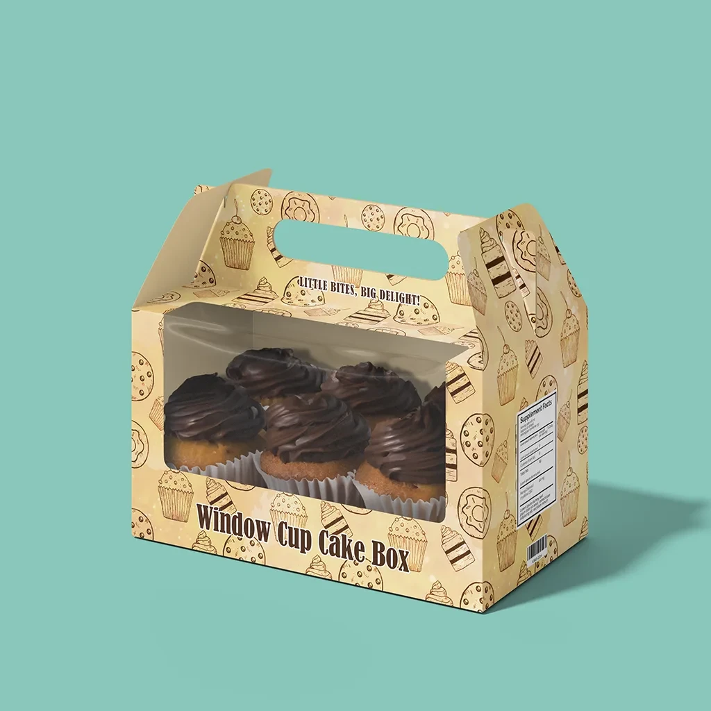 Simple Cupcake Box With Lid