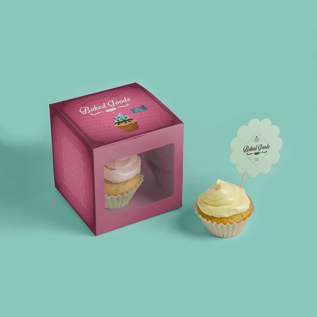 Simple Cupcake Box With Lid