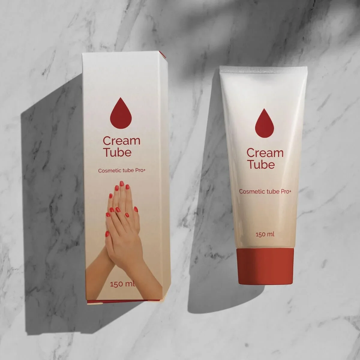 Printed Cream Packaging Boxes