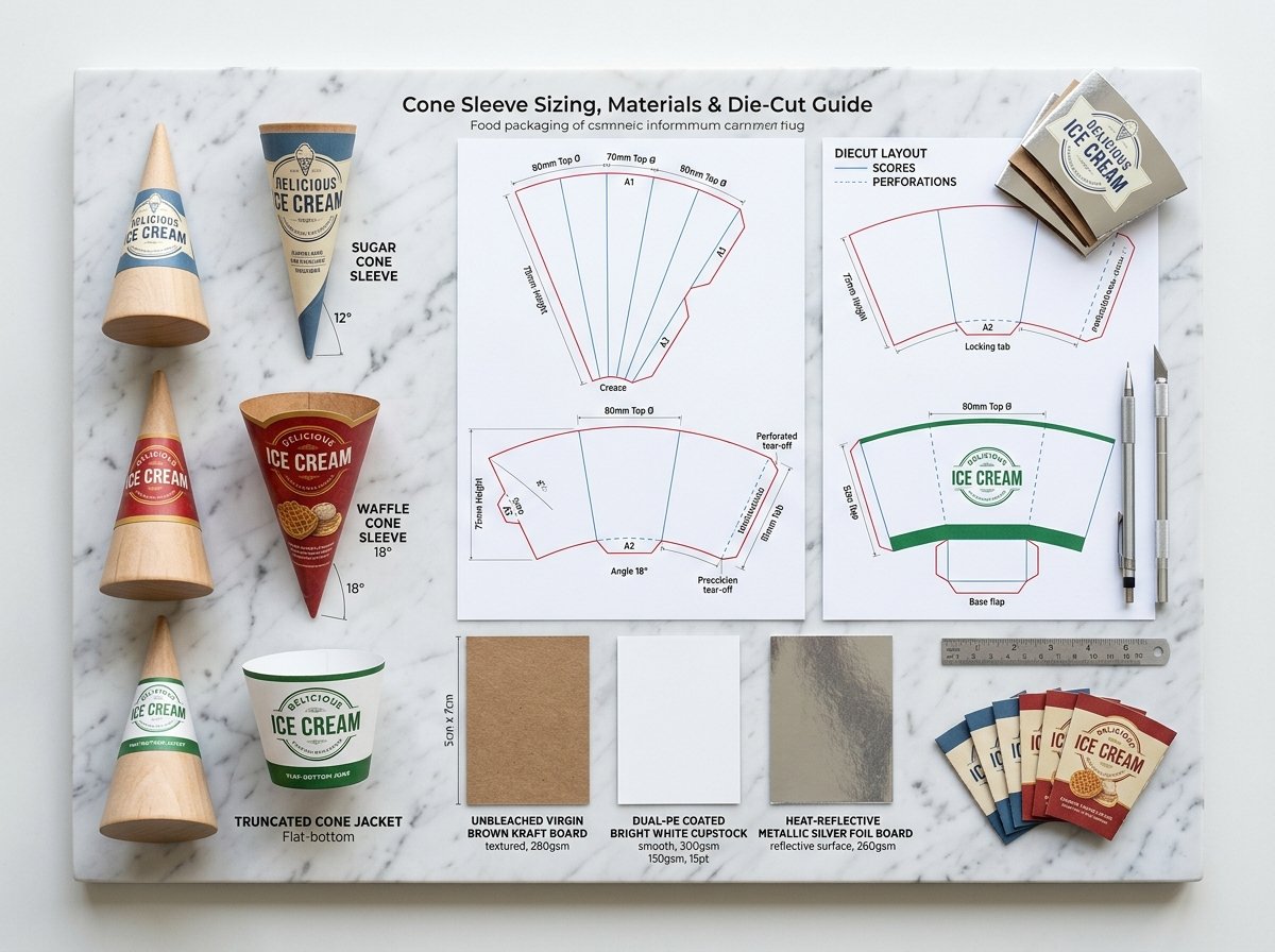 Cone Sleeve Sizing, Materials, Interlocking Tabs and Die-Cut Engineering Guide UK