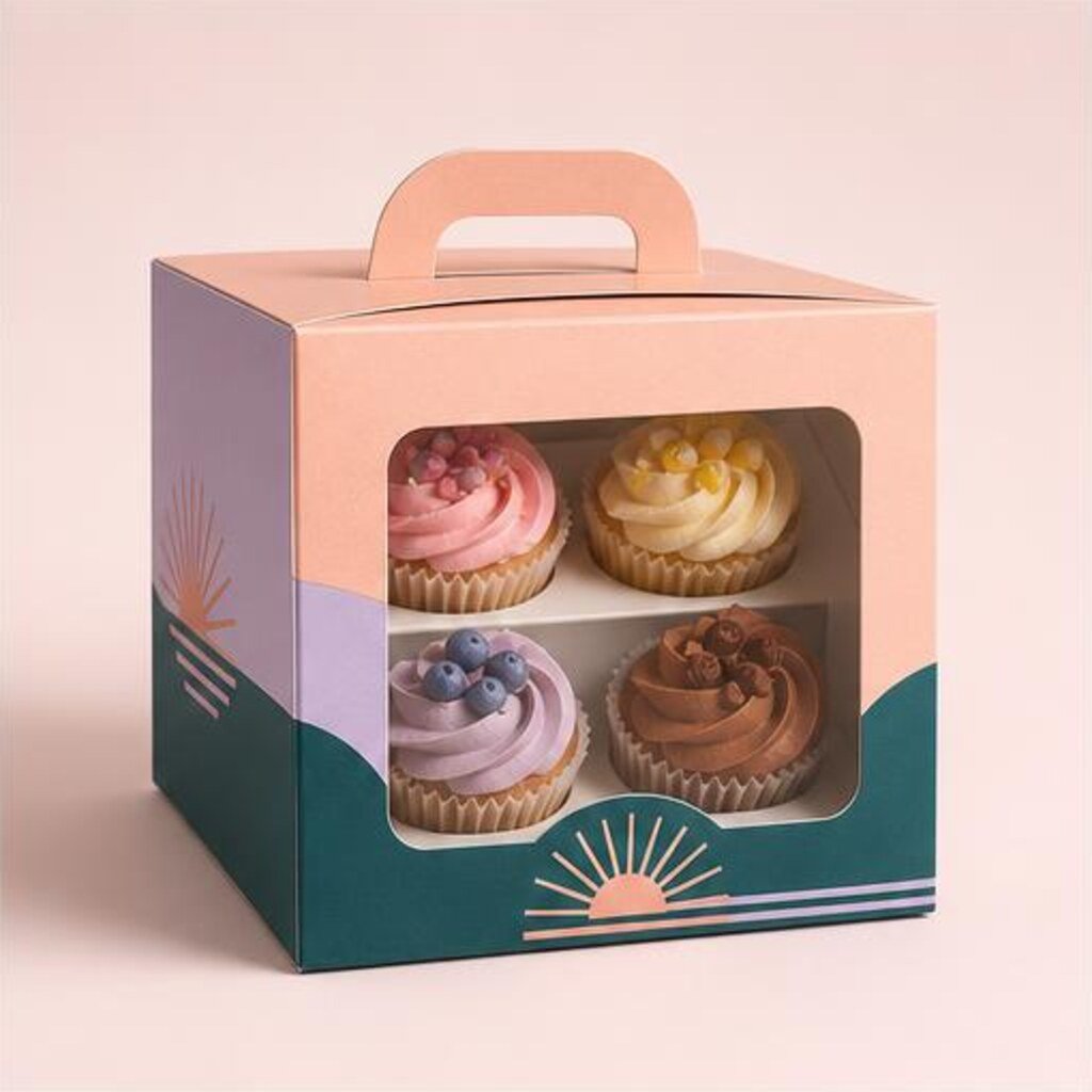 Box for 4 Cupcakes