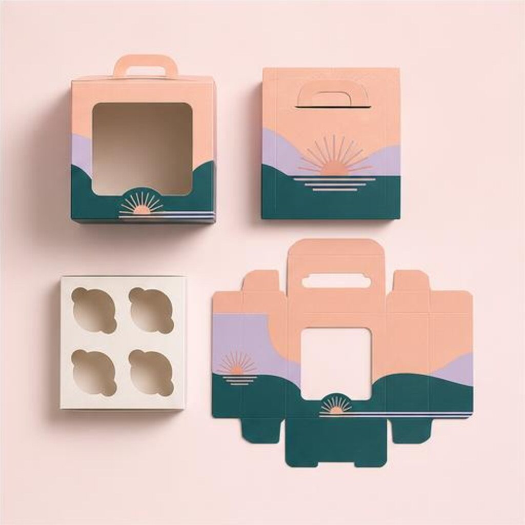 Box for 4 Cupcakes