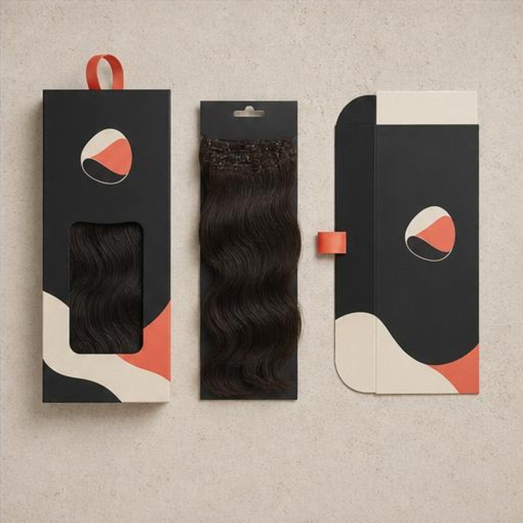 Custom Hair Extension Packaging Boxes
