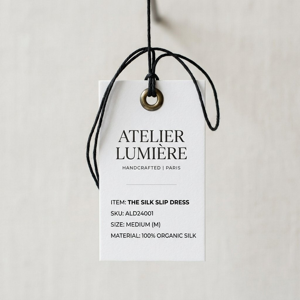 Custom Premium Swing Tag Printing Swing Ticket Sample