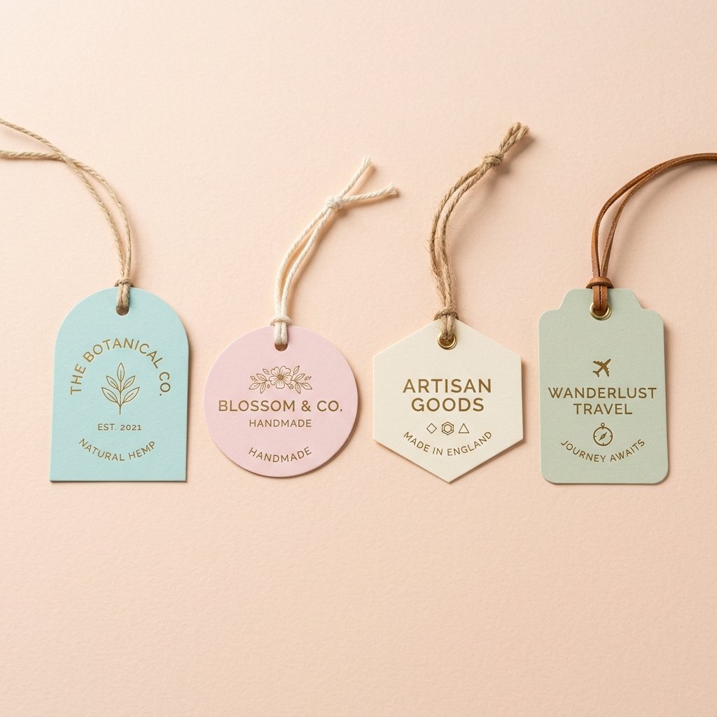Die-Cut Custom Shaped Swing Tags Swing Ticket Sample