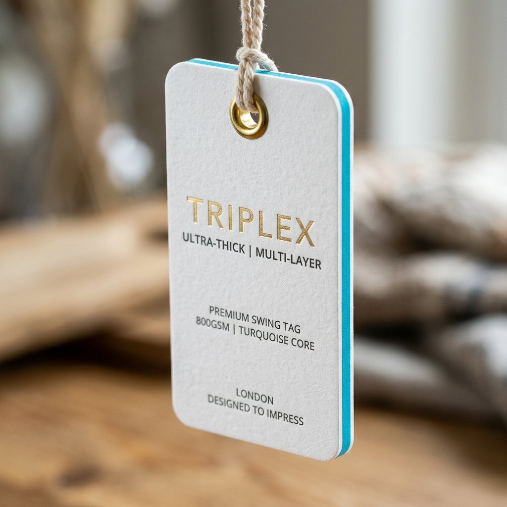 Eyelet & Pre-Strung Custom Swing Tags Swing Ticket Sample