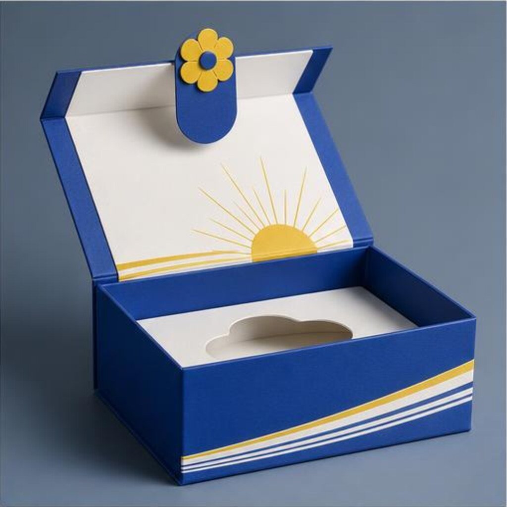 Gift Box with Flower Clasp