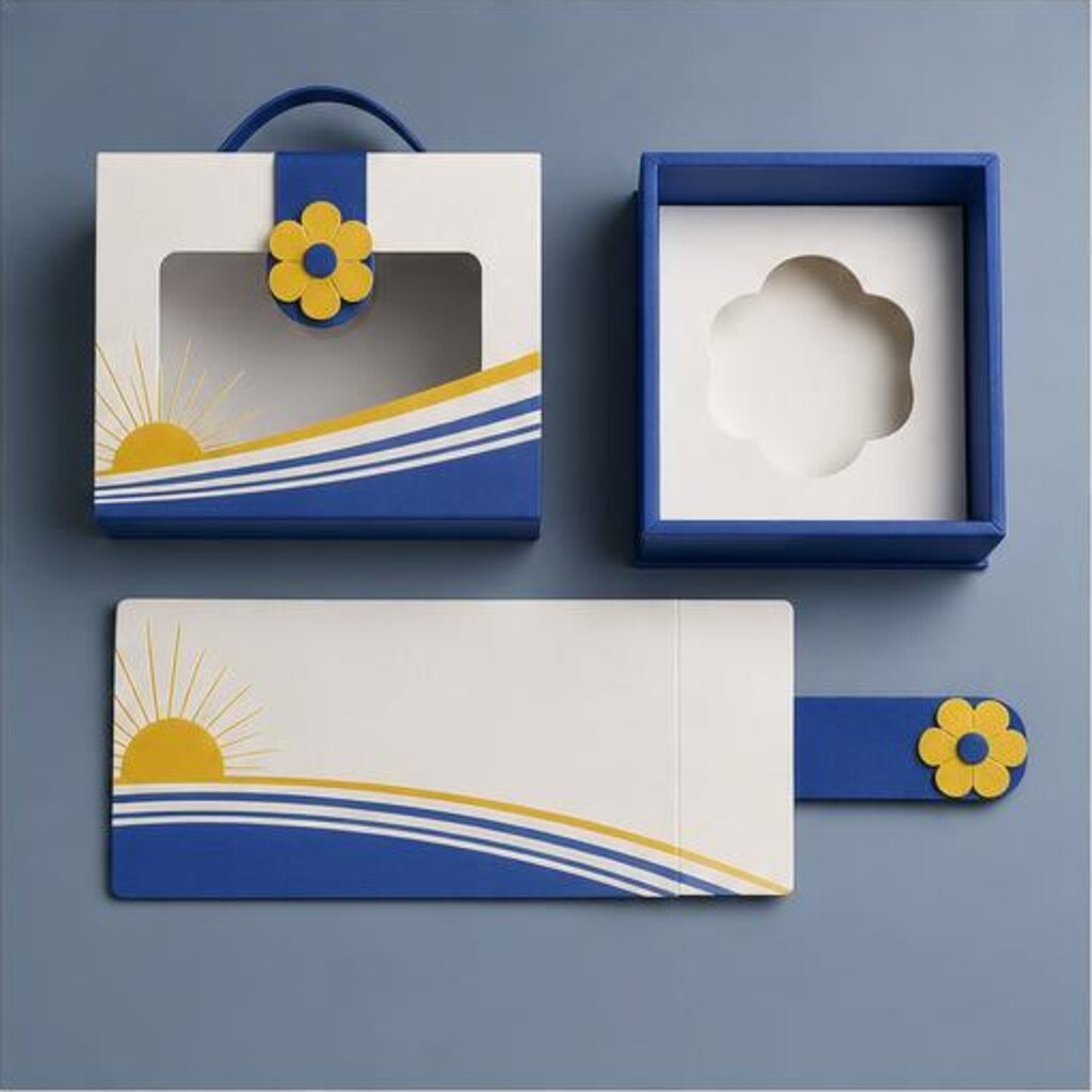 Gift Box with Flower Clasp