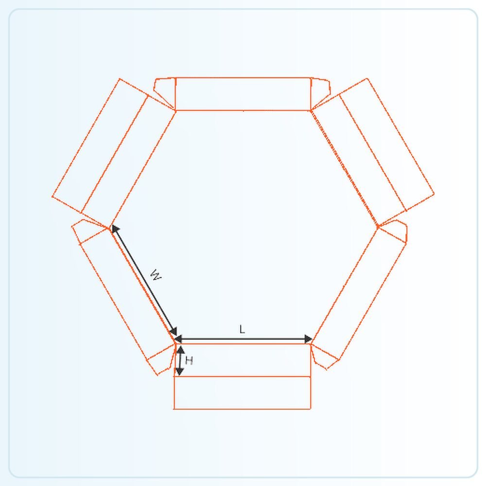 Hexagon Tray Boxes