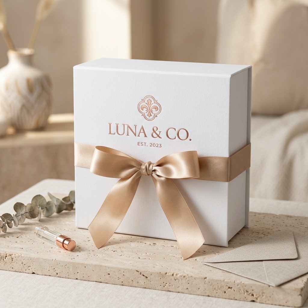 Magnetic Box With Ribbon