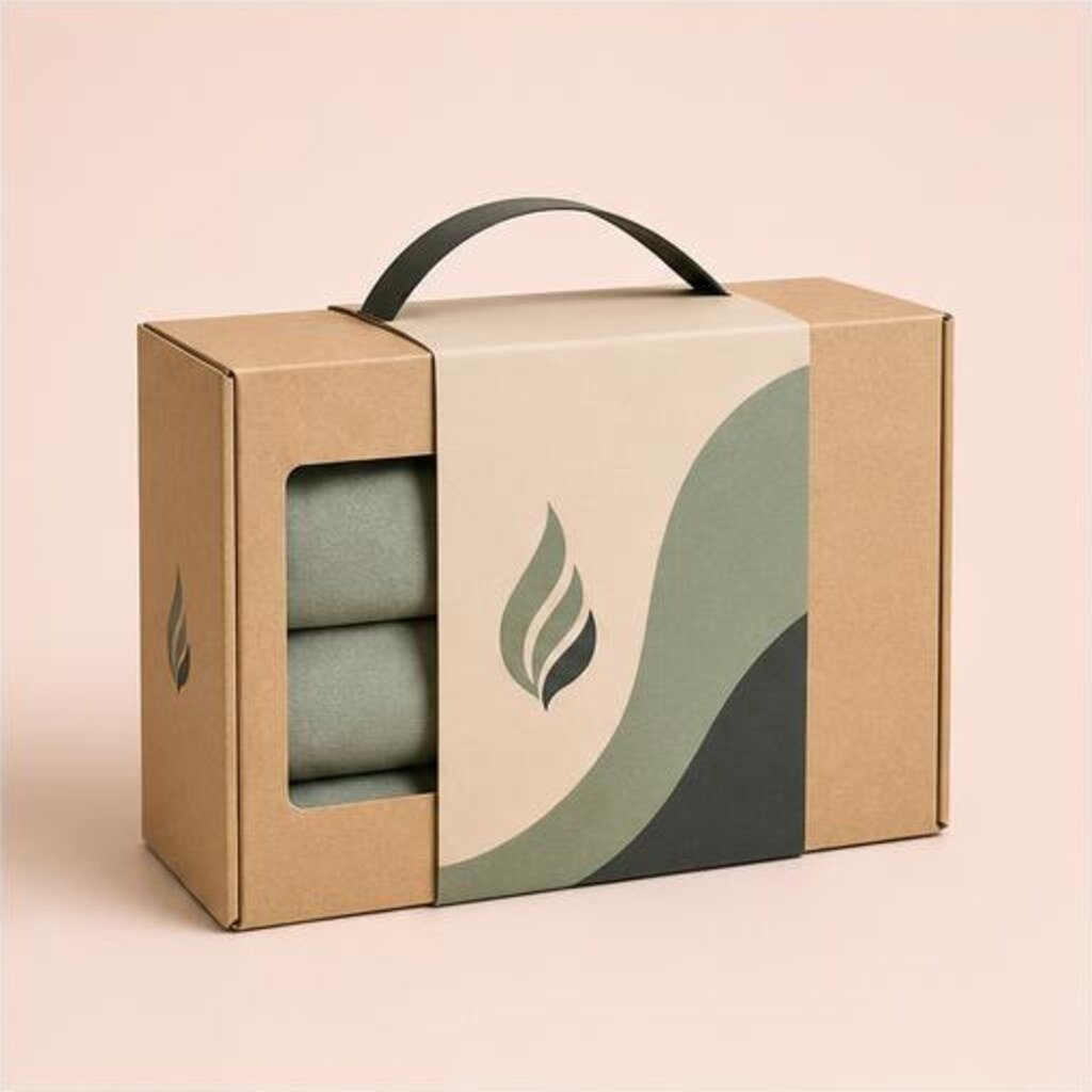 Printed Kraft Apparel Packaging Boxes