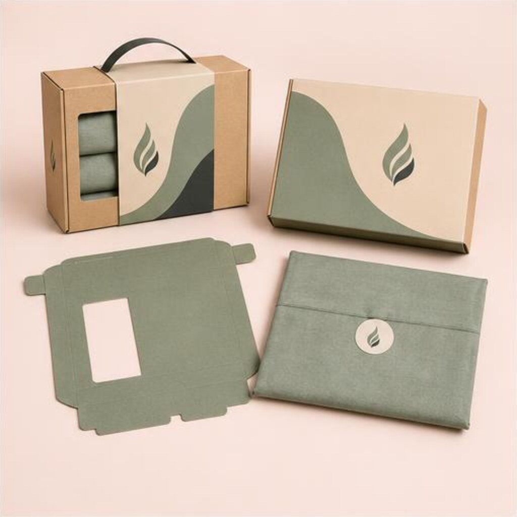 Printed Kraft Apparel Packaging Boxes