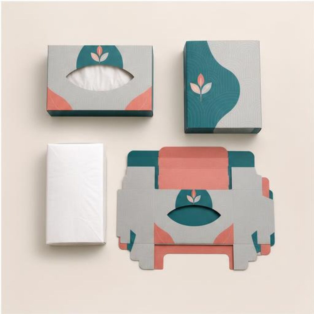 Printed Tissue Packaging Boxes