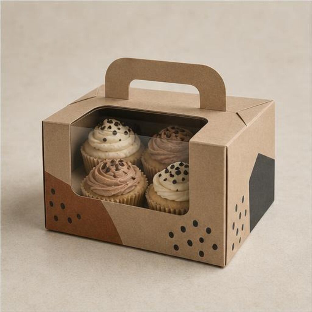 Simple Cupcake Box with Lid