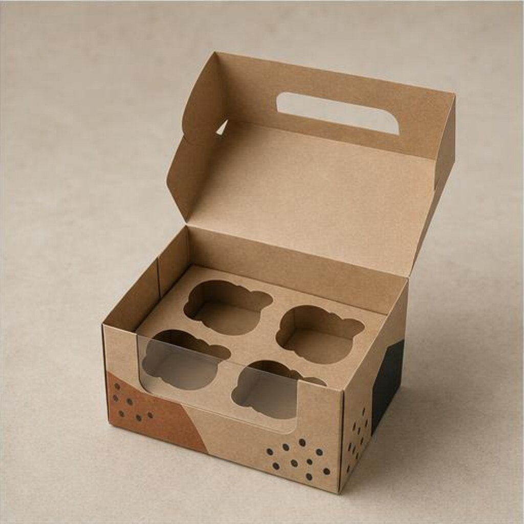 Simple Cupcake Box with Lid