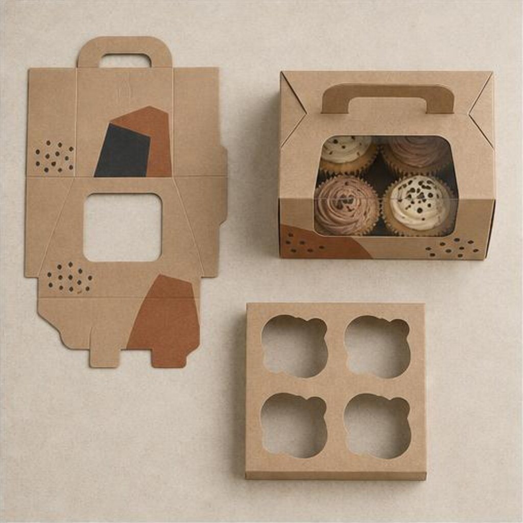 Simple Cupcake Box with Lid