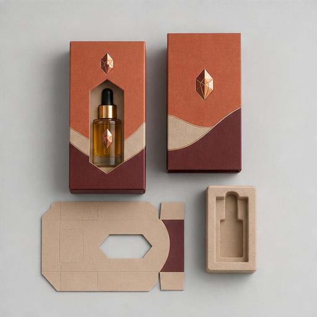 Skin Care Oil Packaging Boxes