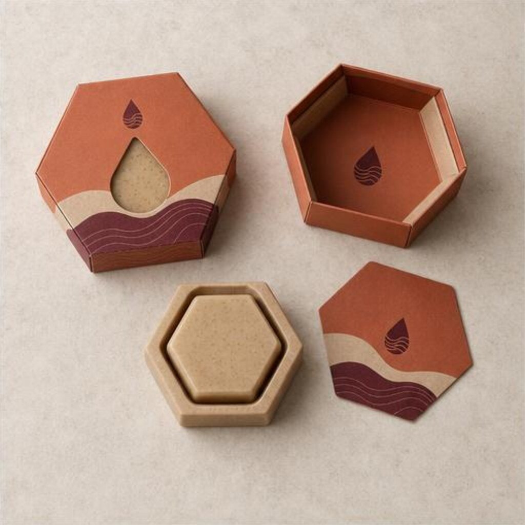 Soap Hexagon Packaging Boxes