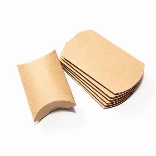 Kraft Paper Pillow Soap Boxes view 4