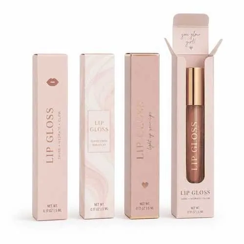 Printed Lip Gloss Packaging Boxes view 1
