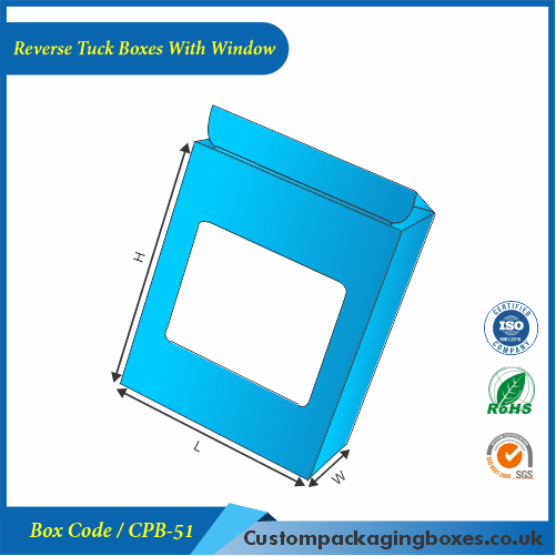 Reverse Tuck Boxes With Window