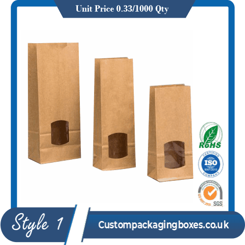 Kraft Window Paper Bags