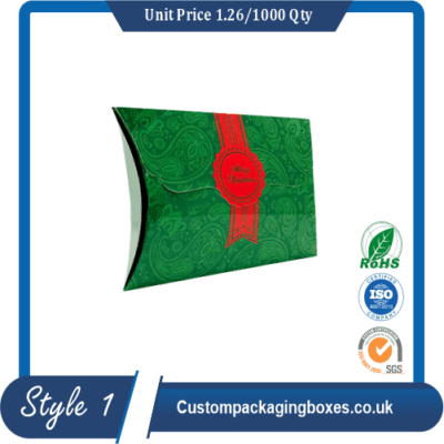 Custom Fancy Paper Pillow boxes samle #1