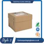 Custom Kraft Cake Boxes sample #3