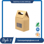 Custom Kraft Handle Boxes sample #3
