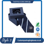 Custom Window Tie Packaging Boxes sample #3