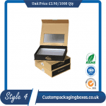 Custom Window Tie Packaging Boxes sample #4