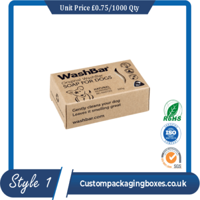 Printed Kraft Soap Packaging Boxes sample #1