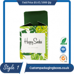 "Vibrantly printed custom sock packaging boxes with window display"