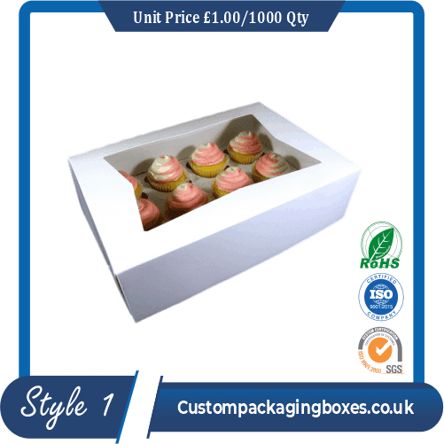 Box for 12 cupcakes sample # 1
