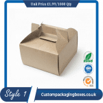 Cake box with handle sample #1