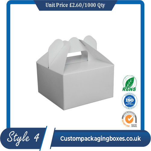 Cake box with handle sample #4