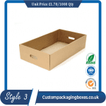 Cardboard tray sample #3