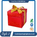 custom square gift box lids with printing