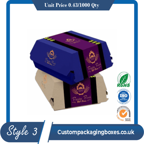 Custom Burger Boxes printing